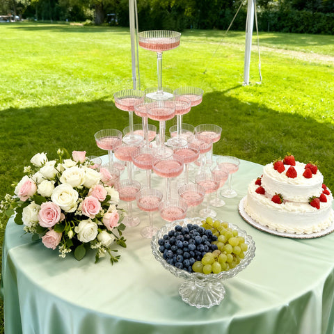 ATDRU set 20 copas plástico para reuniones y eventos.