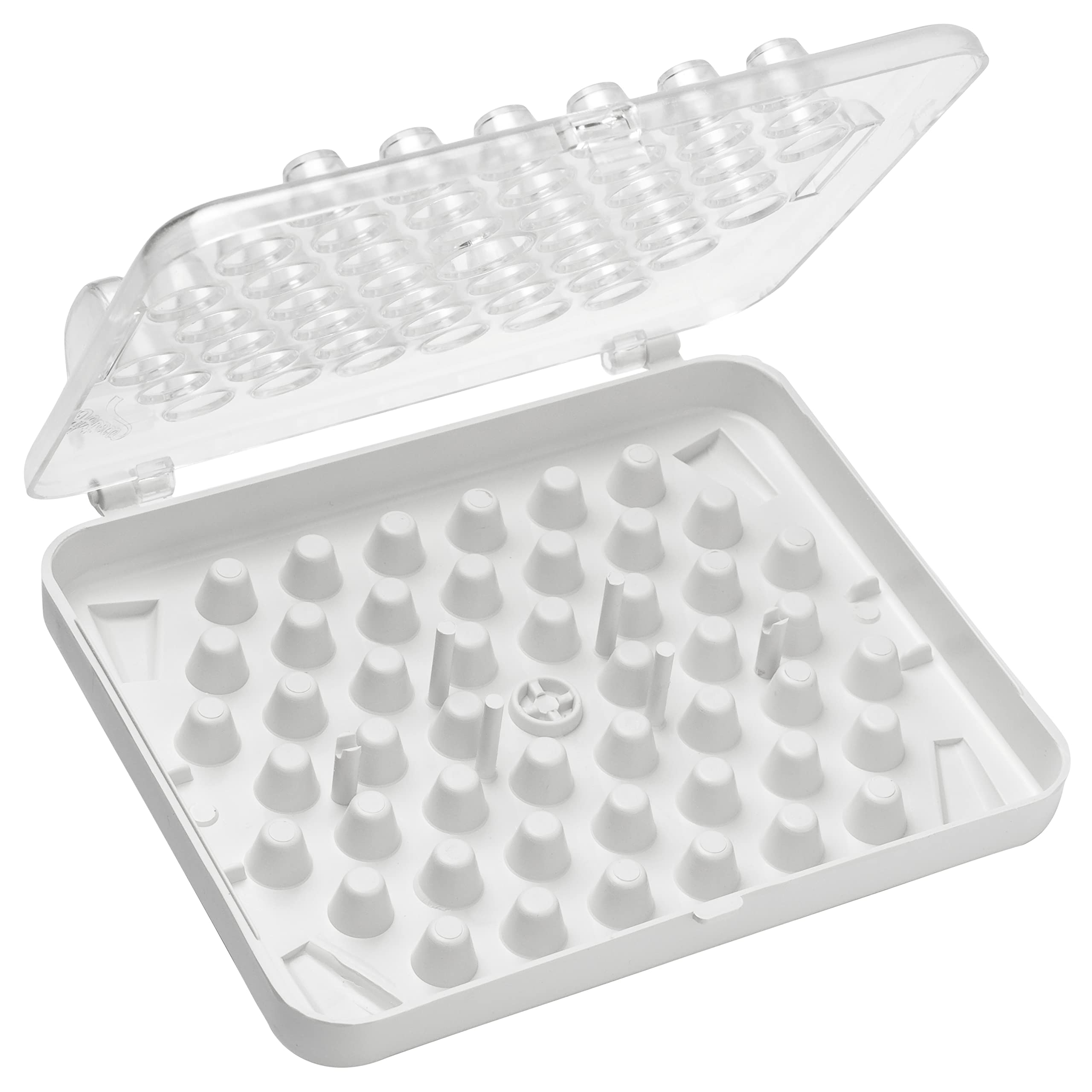 Ateco 8783, caja para tubos decoradores: organiza 52 boquillas para repostería con facilidad.