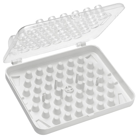 Ateco 8783, caja para tubos decoradores: organiza 52 boquillas para repostería con facilidad.