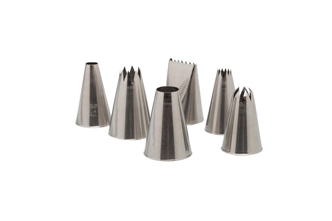 Ateco: set de boquillas de decoración en acero inoxidable para pasteles.