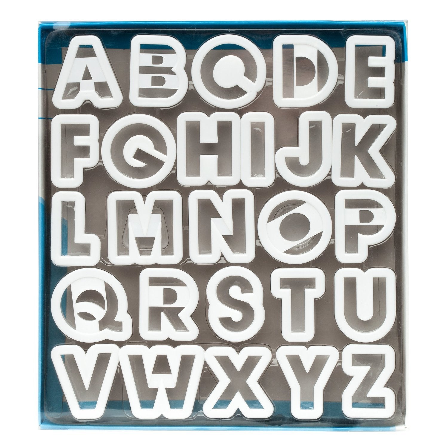 Conjunto Ateco de cortadores de letras alfabeto para fondant, ideal para decoraciones personalizadas en galletas