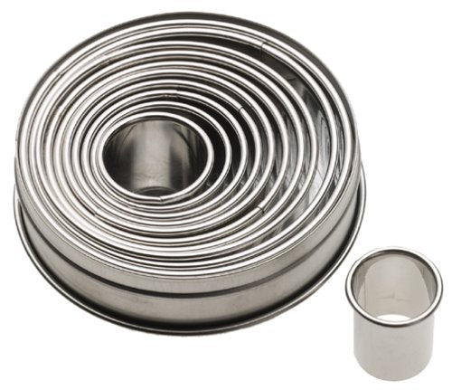 Conjunto graduado Ateco con rangos de tamaños para masa y galletas, fácil almacenamiento