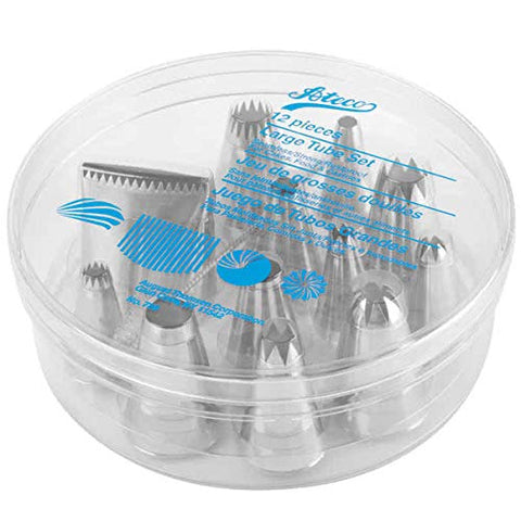 Ateco Jumbo Tip Set: estuche de almacenamiento para acceso rápido a boquillas
