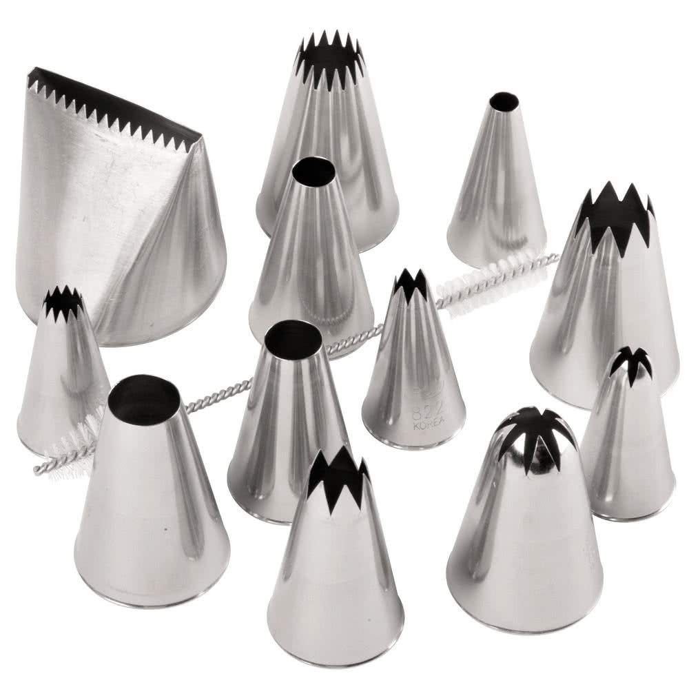 Ateco Jumbo Tip Set: boquillas grandes para decoraciones versátiles en repostería
