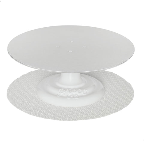 Superficie giratoria de aluminio de 12 pulgadas para decoraciones precisas
