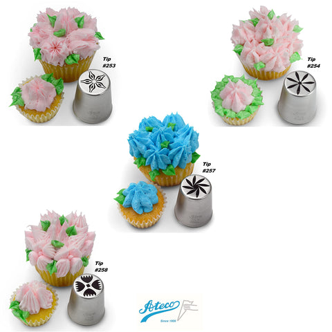 Ateco tubo ruso para uso diario en pastelería creativa.