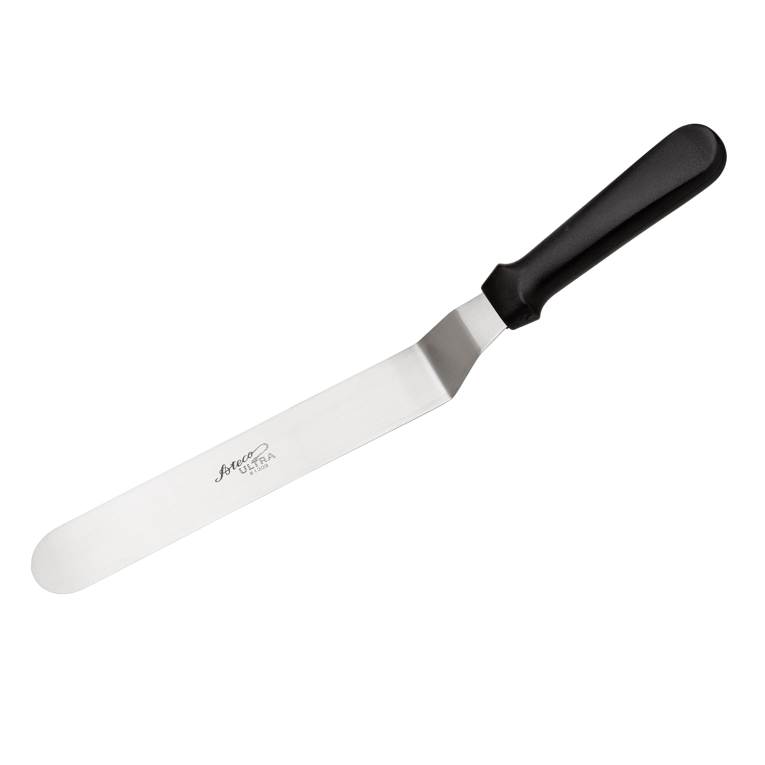 Ateco Ultra Offset Spatula: hoja de acero inoxidable de 9,75 pulgadas para alisar glaseados con precisión.