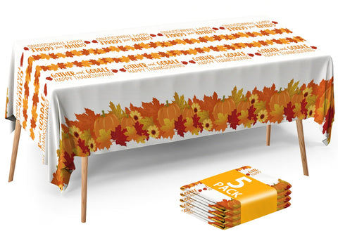ATFUNSHOP mantel desechable con diseño Acción de Gracias brillante para fiestas