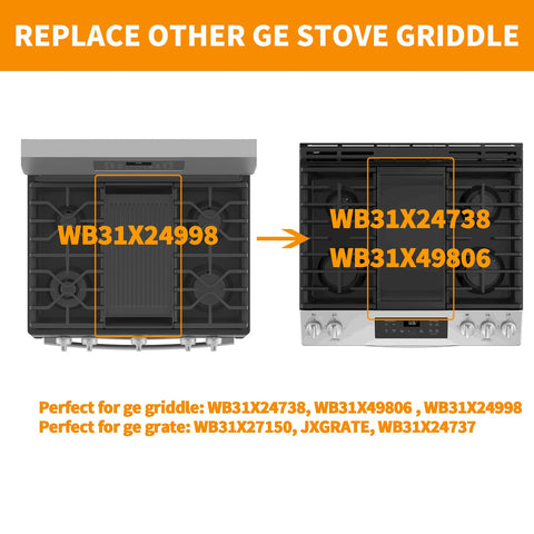 Atgestore WB31X24738 superficie de cocción amplia para sellados y salteados.