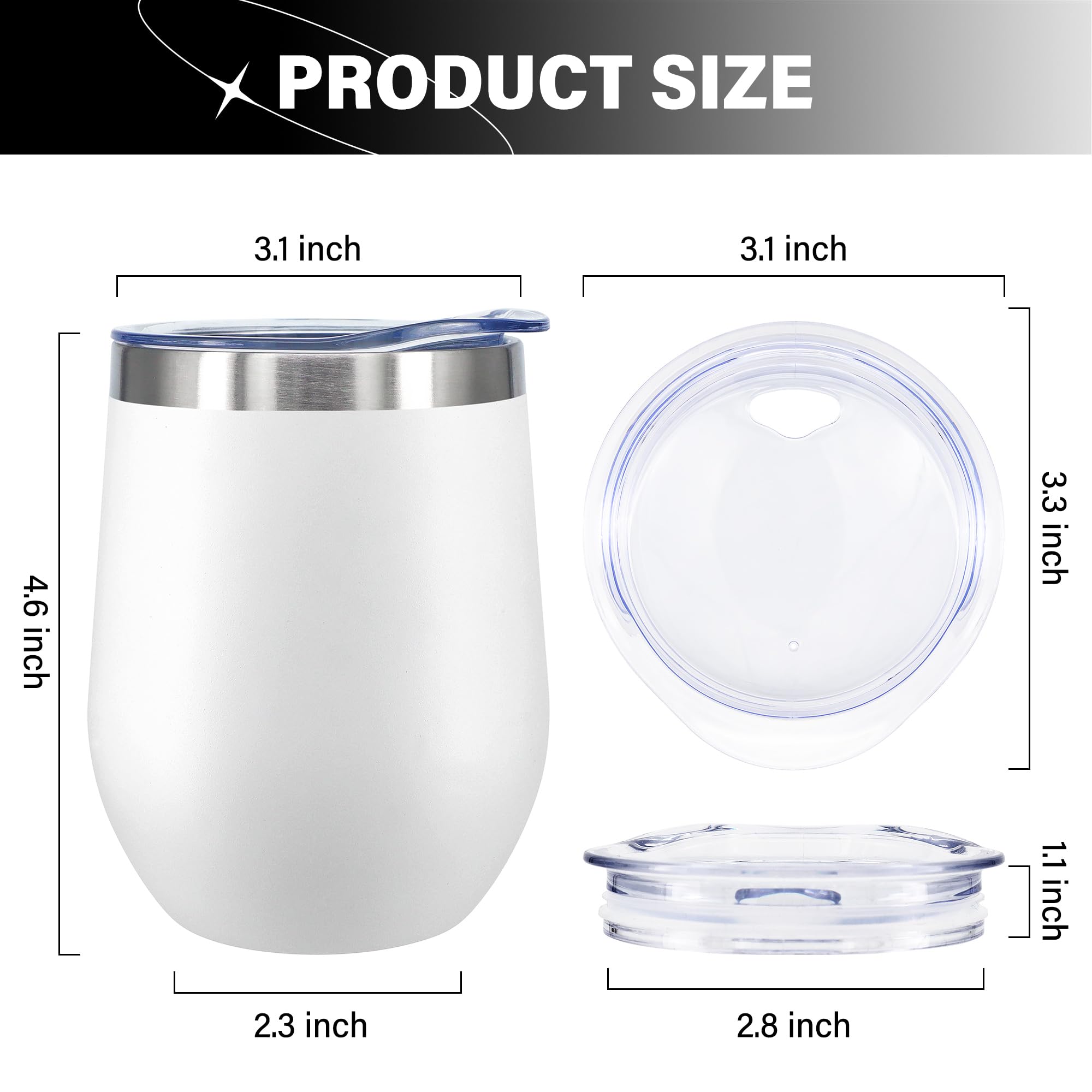 ATHAND 12oz blanco con diseño único para celebrar momentos.