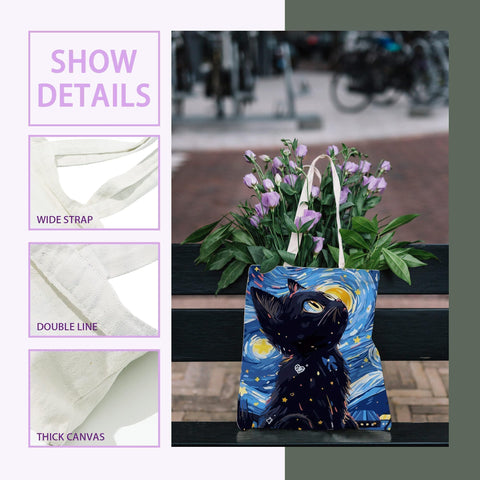 ATHAND Starry Night: cielo estrellado en tote para salidas diarias
