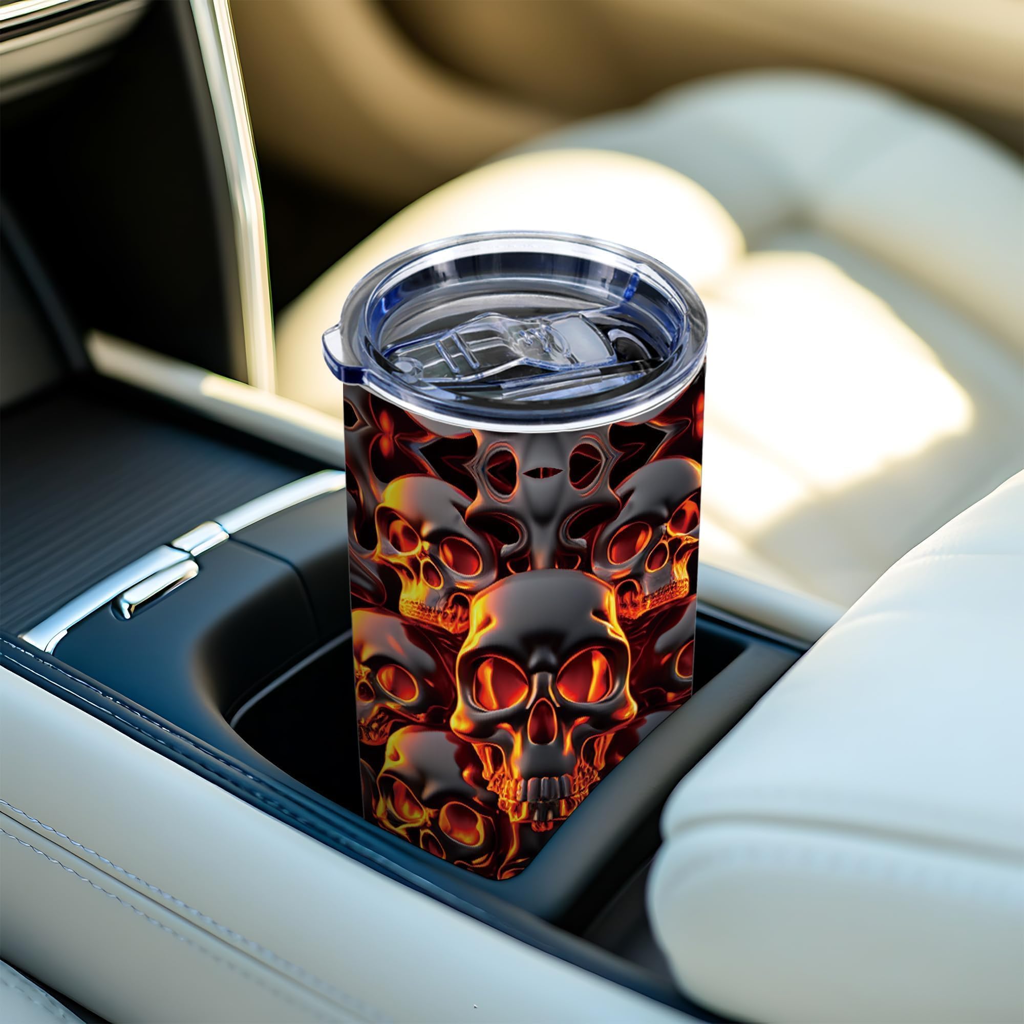 ATHAND tumbler cráneo derretido, detalle para fiesta de Halloween