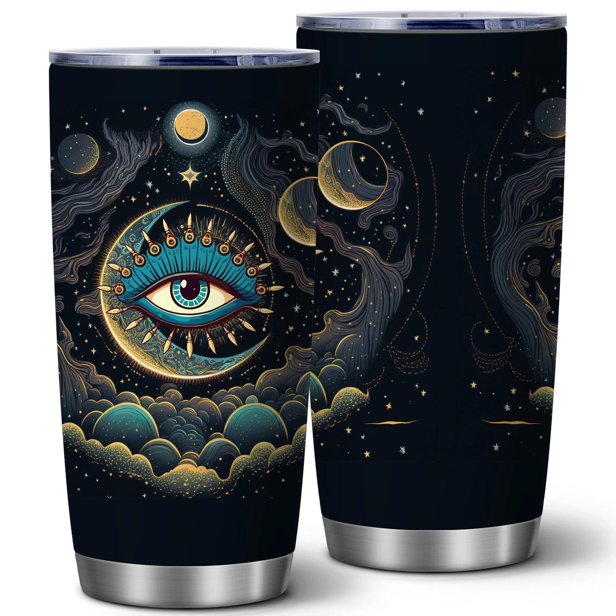 ATHAND vaso termico mal de ojo, mantiene bebidas a temperatura deseada.