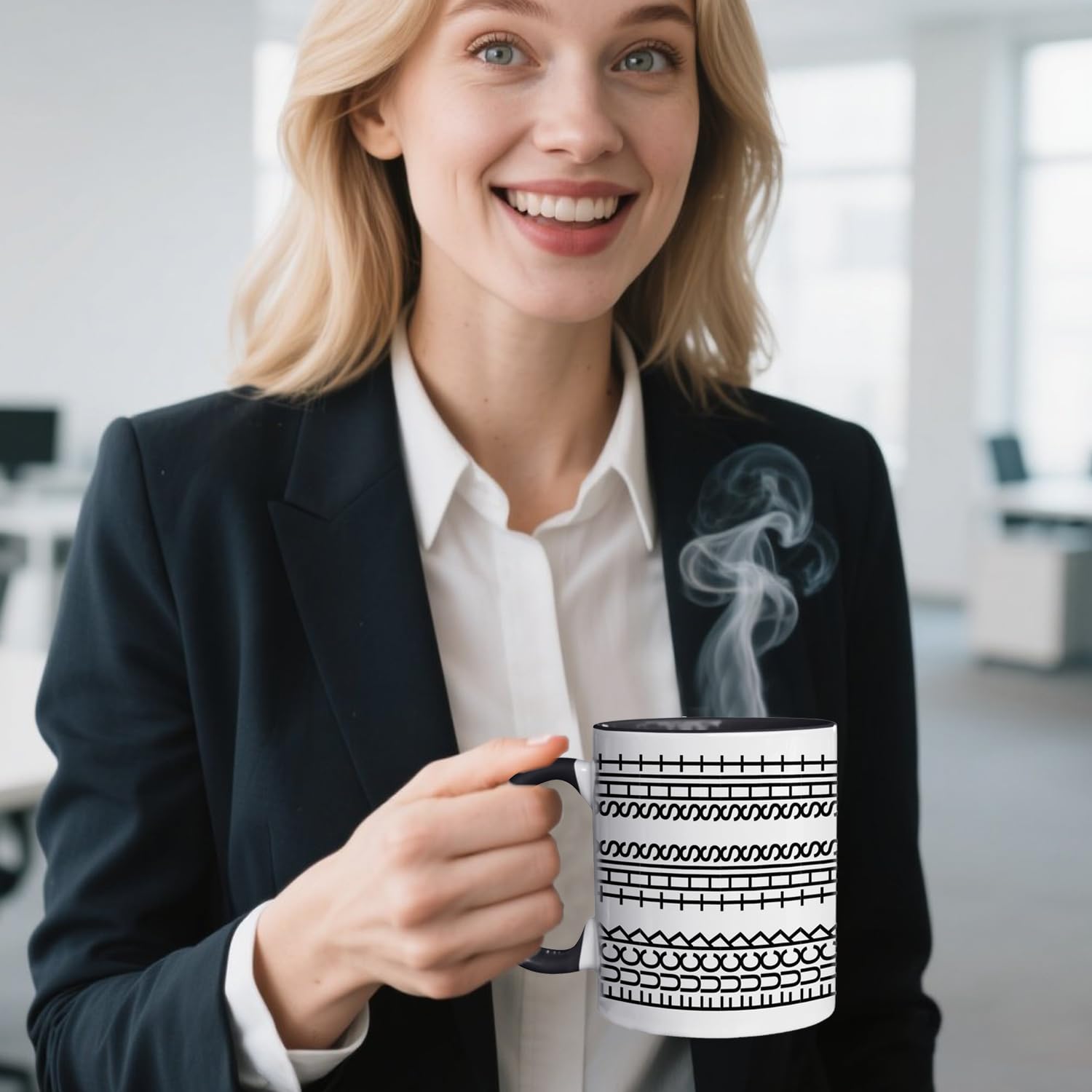 Taza Atifer apta para lavavajillas y microondas para uso diario