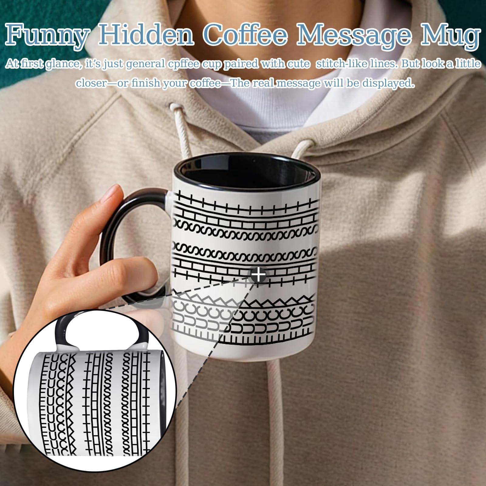 Taza Atifer regalo para colegas con humor, ideal para la oficina