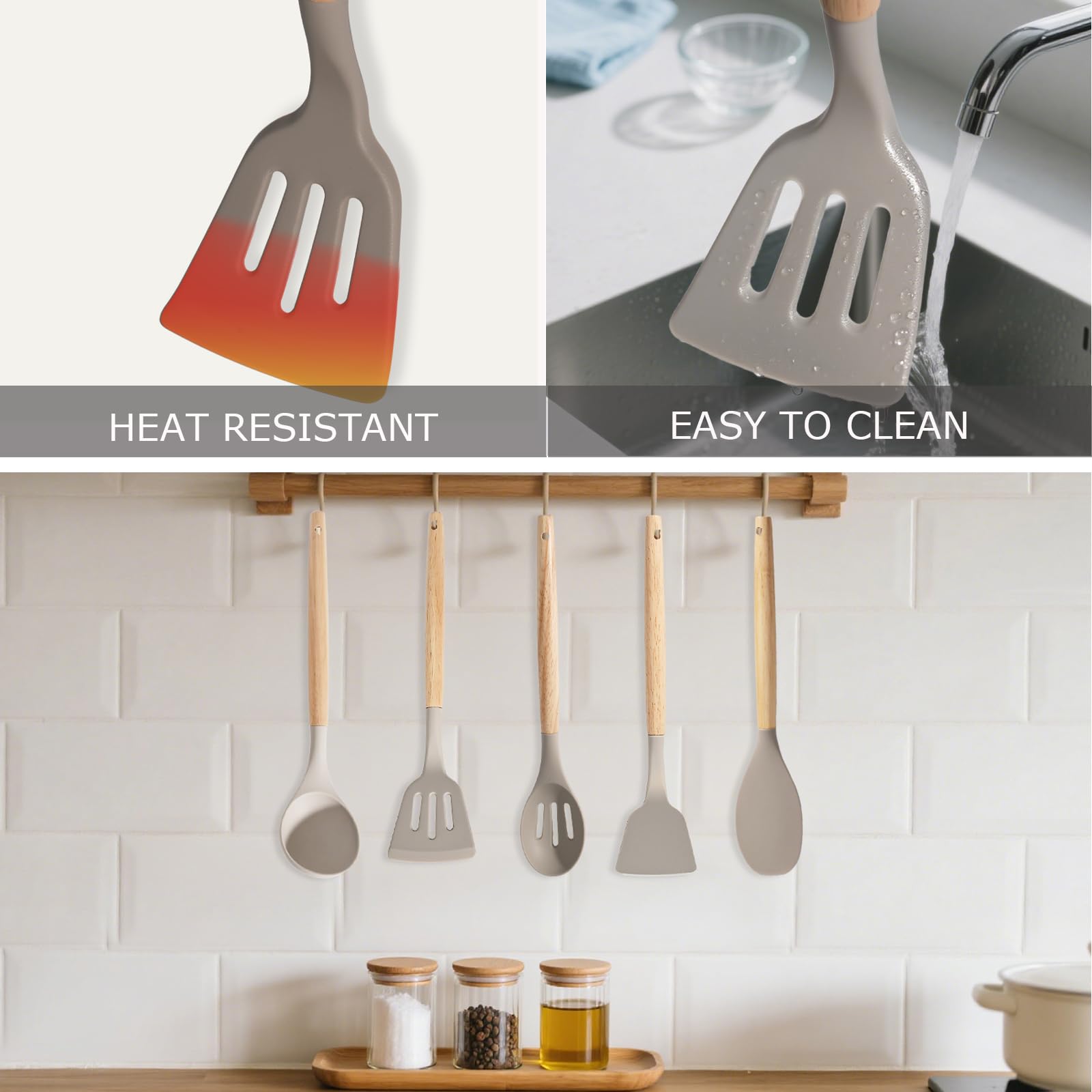 Servidor de pasta de silicona Atigmdc ideal para platos al dente.