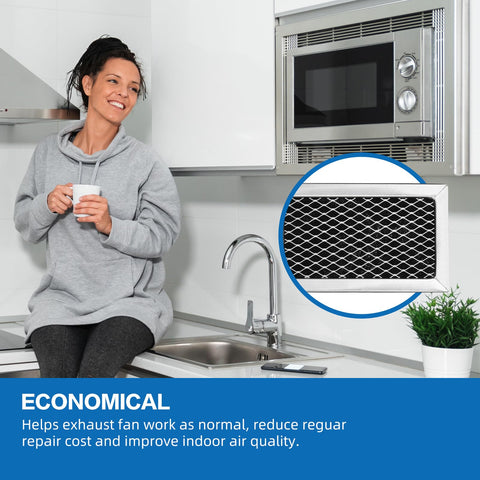 Filtro de carbón Atjocxe compatible con modelos W10892387 y similares