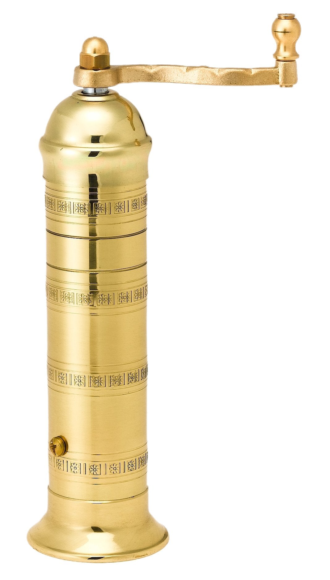 Atlas molinillo pimienta latón 8 pulgadas, molido para aroma intenso.