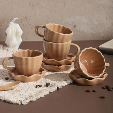 ATLZBLTCI tazas espresso cerámicas 3 oz, juego de 4 para espresso tradicional.