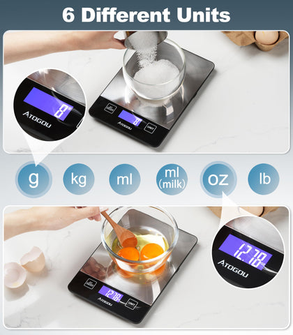 Atogou Balanza diseño compacto ideal para cocinas pequeñas