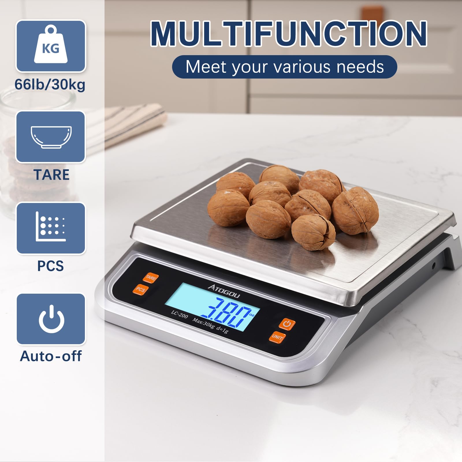 Alimentación USB o pilas AA para uso sin enchufe.