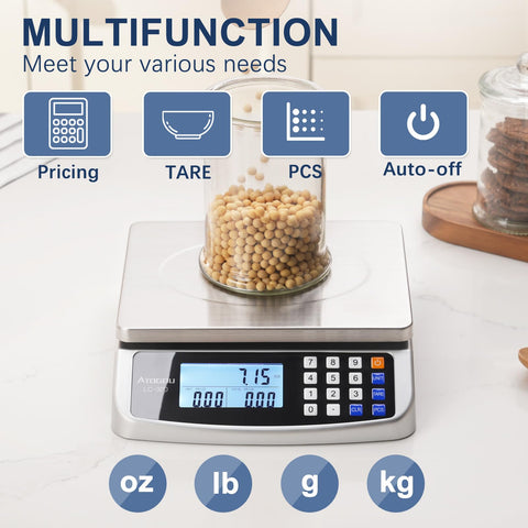 Versatilidad de Atogou LC300 para cocina, pesaje de alimentos y proyectos.