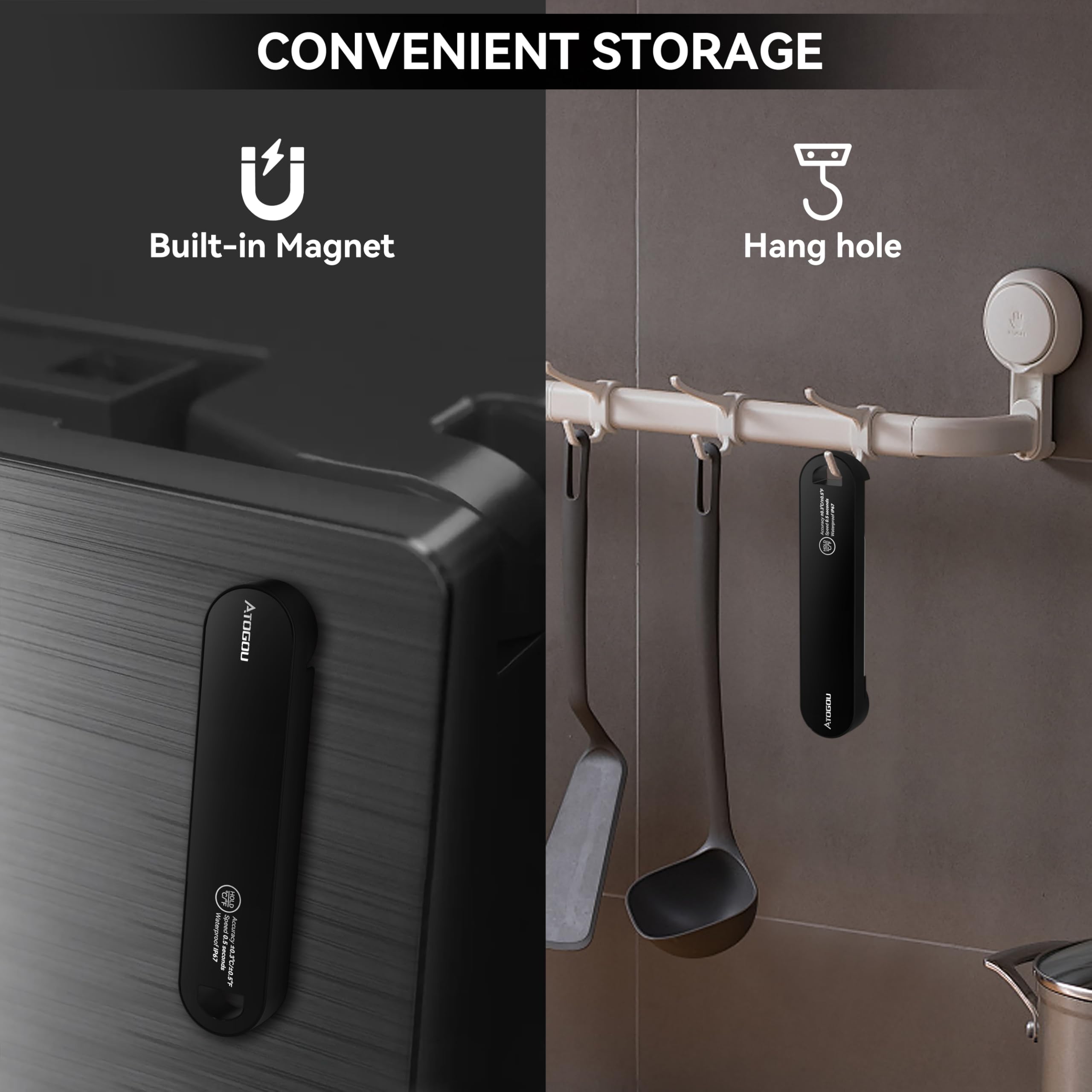 Atogou TH-22 usa baterías AAA para sesiones de cocina