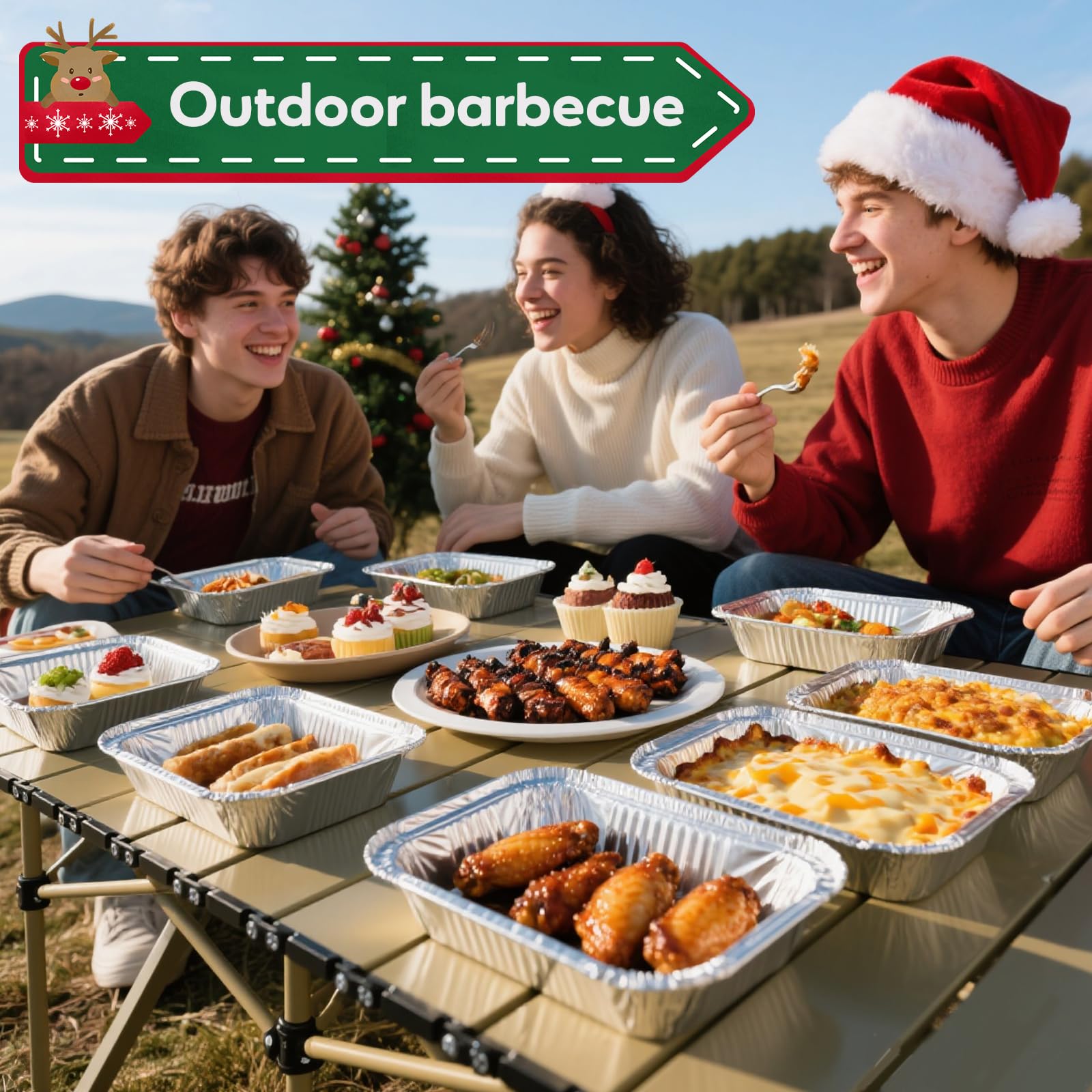Atonofun latas navideñas regalos, útiles para envíos y detalles festivos.