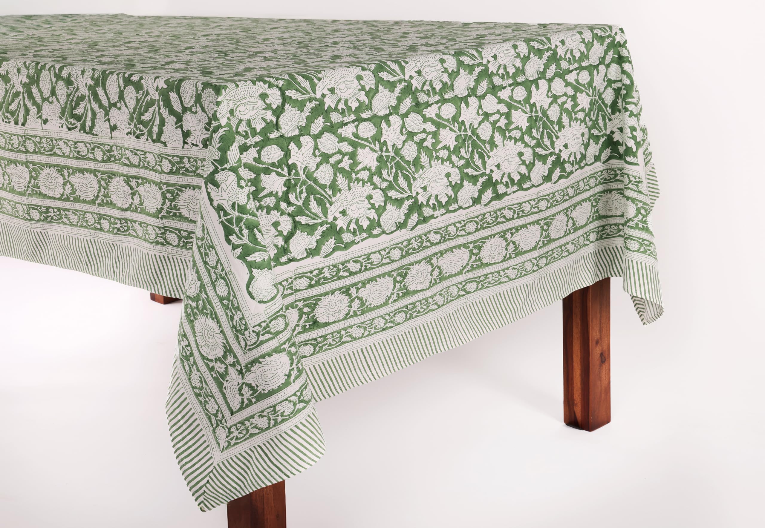 ATOSII Meraki Green mantel, texturas de algodon 100%