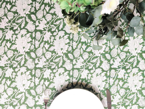 Ideal para bodas y celebraciones con diseño floral Meraki verde