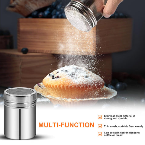 ATPWONZ cucharon metálico para servir harina y otros ingredientes