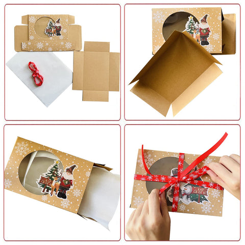 Caja navideña Atpxdk para regalos, lista para envolver