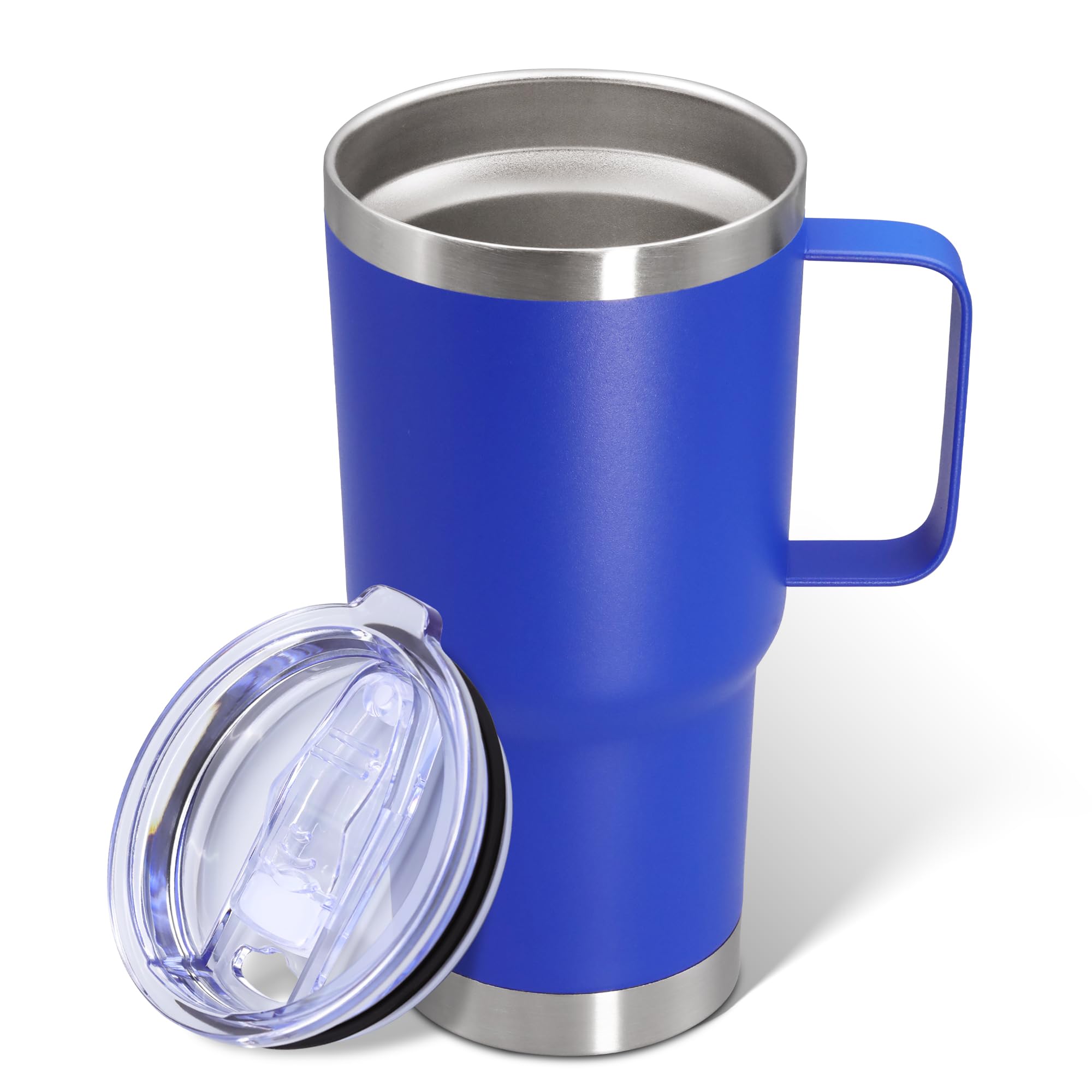 ATQTQ vaso térmico de 20 oz con manija reforzada para agarre seguro.