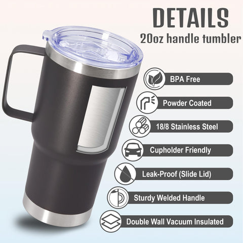 ATQTQ Vaso doble pared, mantiene caliente o fría por más tiempo.