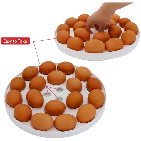 ATRDTO bandeja para huevos removible para almacenamiento versátil