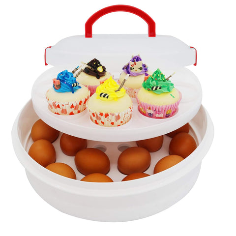 ATRDTO caja de almacenamiento reutilizable para pasteles y dulces
