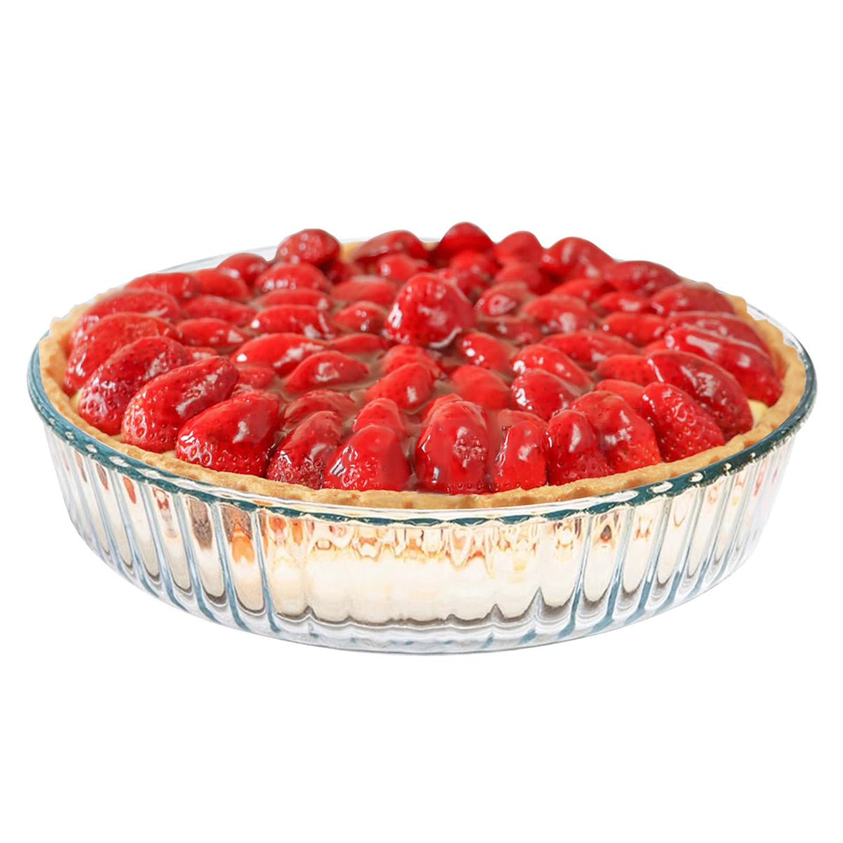 Pieza de pie ATRDTO en vidrio de 10 pulgadas, enfoque profundo para hornear.