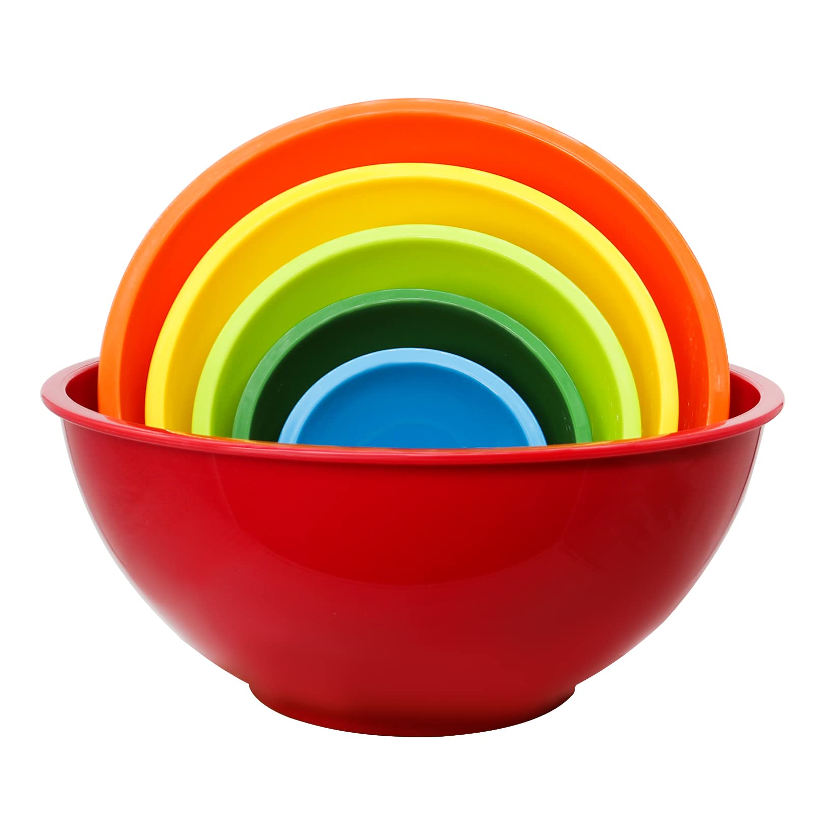 ATRDTO tazones de plástico de grado alimentario, adecuados para mezclar y preparar ingredientes.