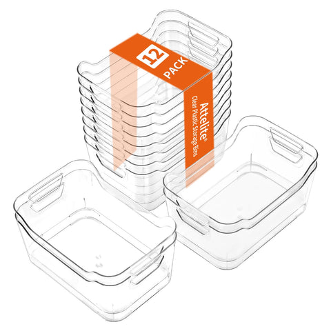 Conjunto Attelite de contenedores claros para almacenamiento, acceso rápido.