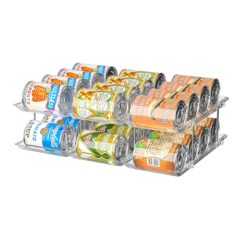 Attelite Can Organizer para despensa con 3 conjuntos facilita la organización de latas.