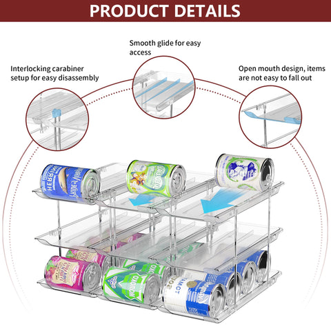 Organizador Attelite con cuatro niveles para mayor capacidad de almacenamiento.