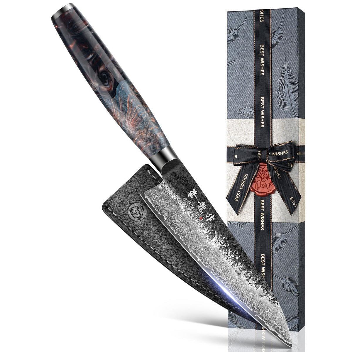 Atumuryou JPCK cuchillo utilitario 5.5 pulgadas con núcleo VG10 para precisión