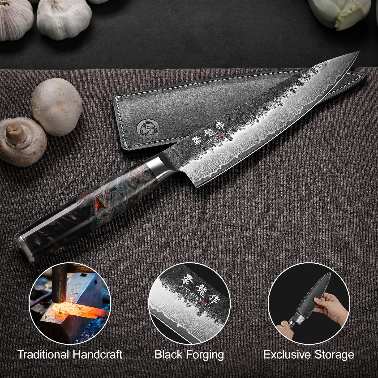 Atumuryou JPCK: funda de cuero genuino para protección