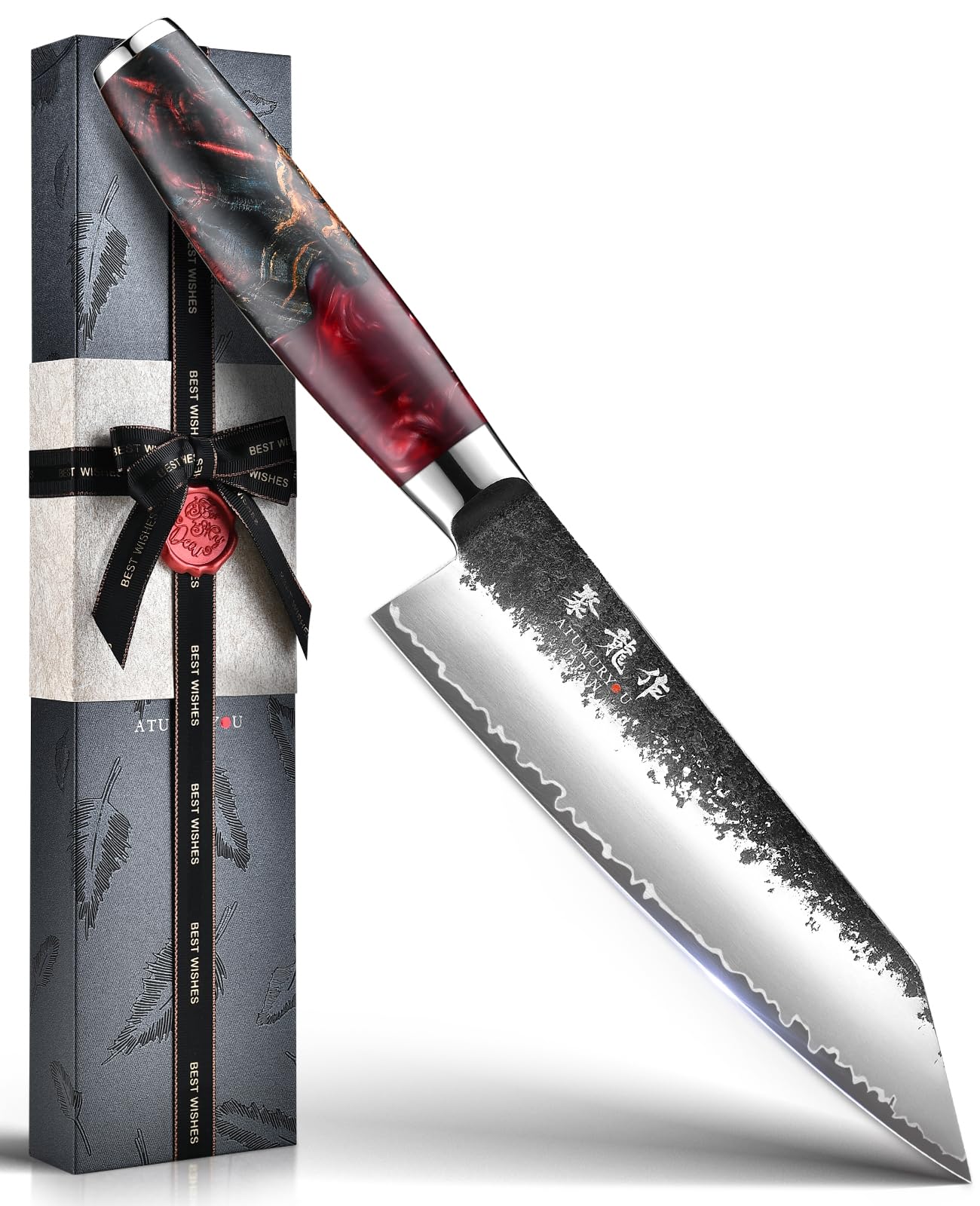 Atumuryou JPCK Kiritsuke cuchillo de 7 pulgadas para cortes precisos en la cocina
