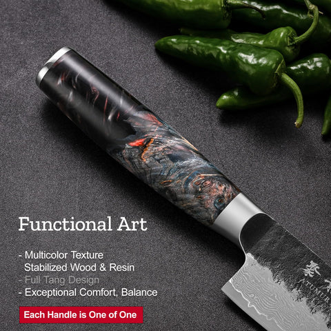 Atumuryou JPCK: mango full-tang ergonómico para agarre seguro