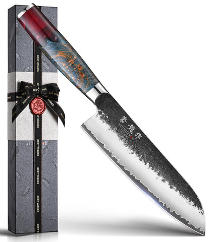 Atumuryou JPCK santoku forjado a mano de 7 pulgadas para cortes precisos en la cocina