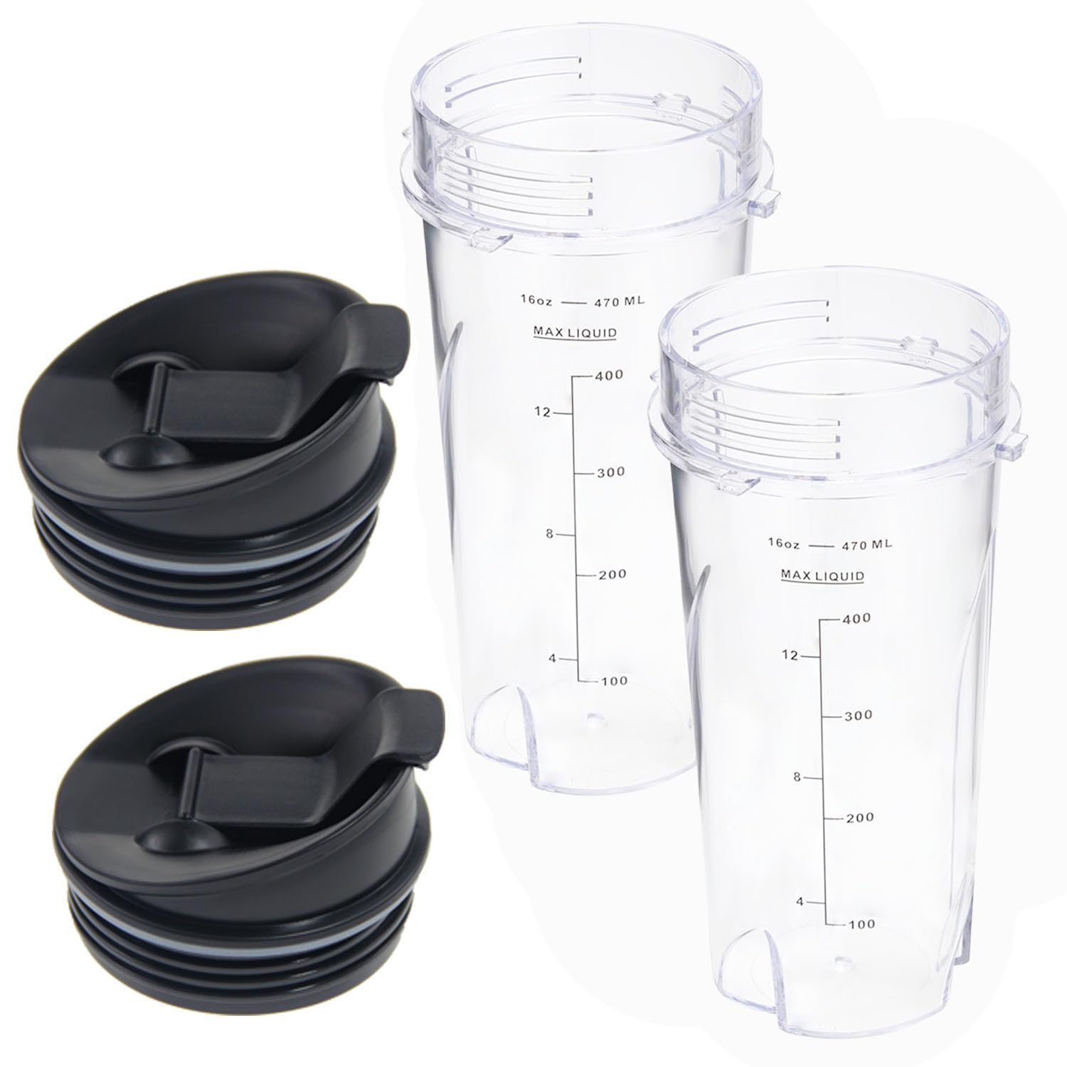 Atuwebo vaso repuesto 16oz para Ninja QB3001SS, ideal para reemplazo rápido