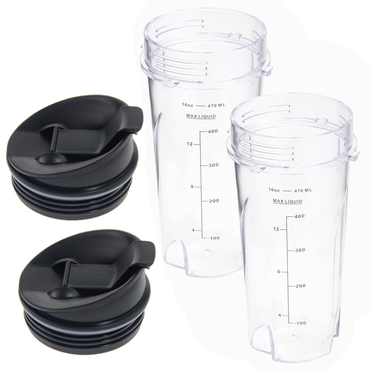 Atuwebo vaso repuesto 16oz para Ninja QB3001SS, ideal para reemplazo rápido