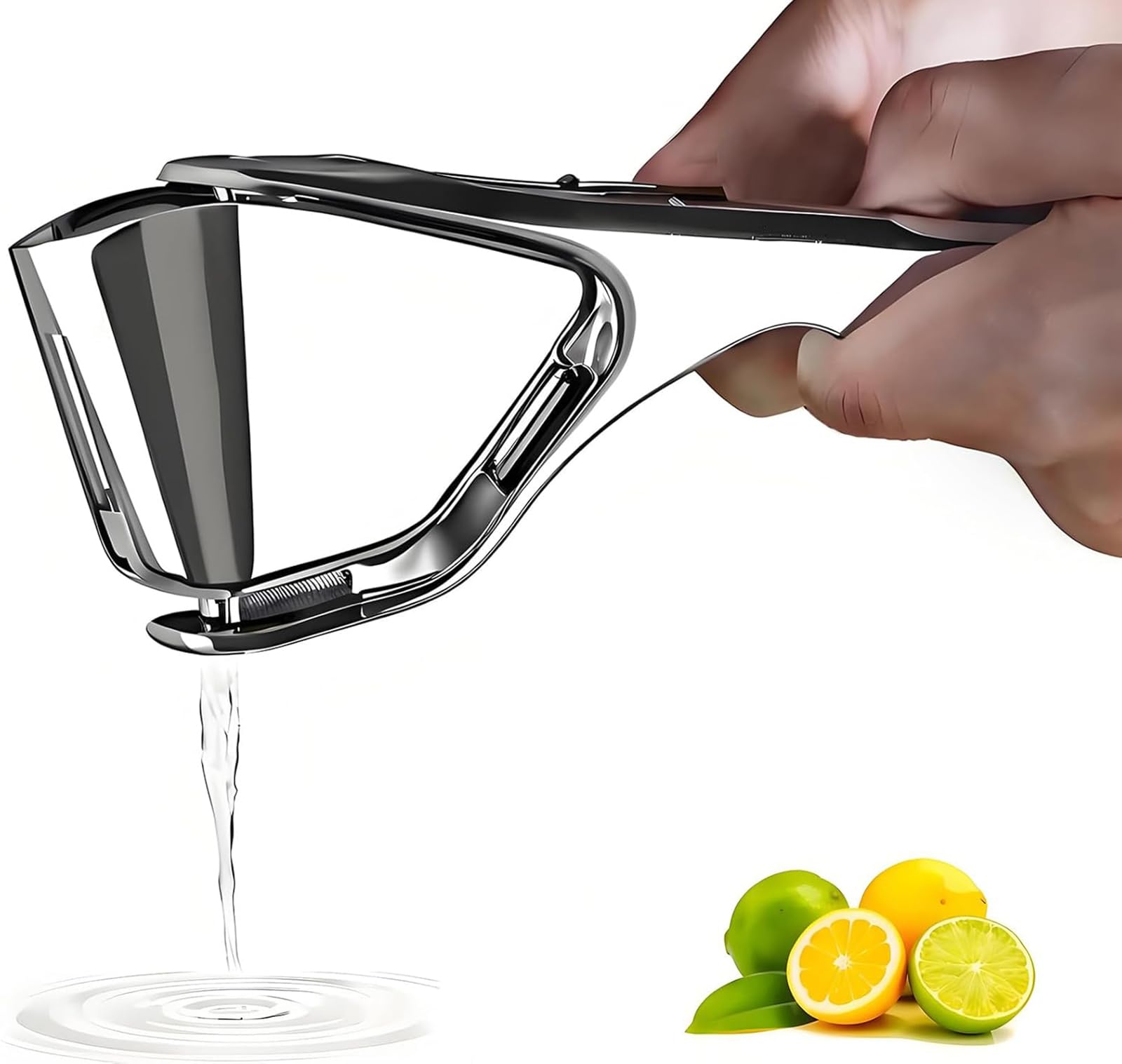 AUAM exprimidor-limon-acero-inoxidable, ideal para uso diario sin plástico.