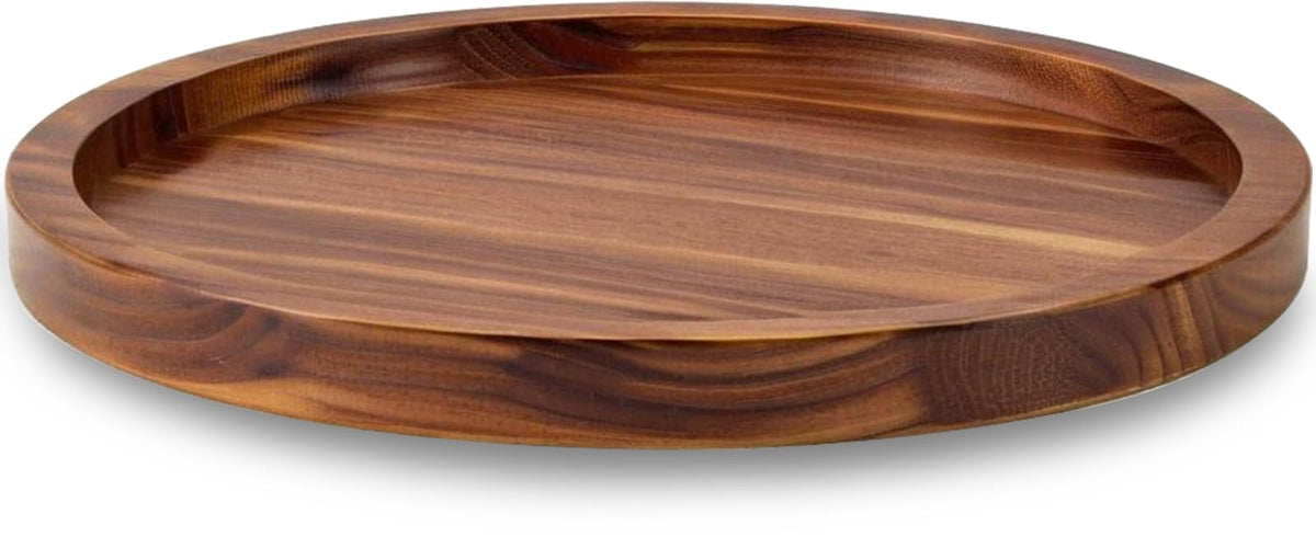 AUAM organizador giratorio de 18 pulgadas en madera de acacia para especias.